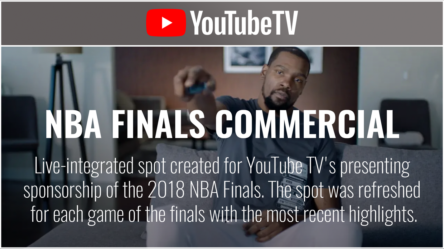 YouTube TV - NBA Finals
